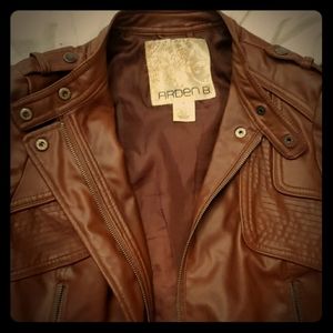 Arden B. Leather Bomber Jacket for Her